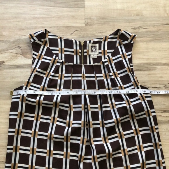 Anne Klein Black and White A-Line Tank Top - Picture 3 of 8